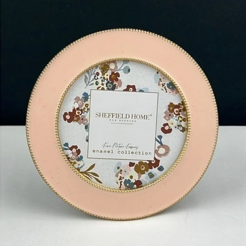 Sheffield Home - ‘Pink Circle’ picture frame. 4” x 4”. NWT.